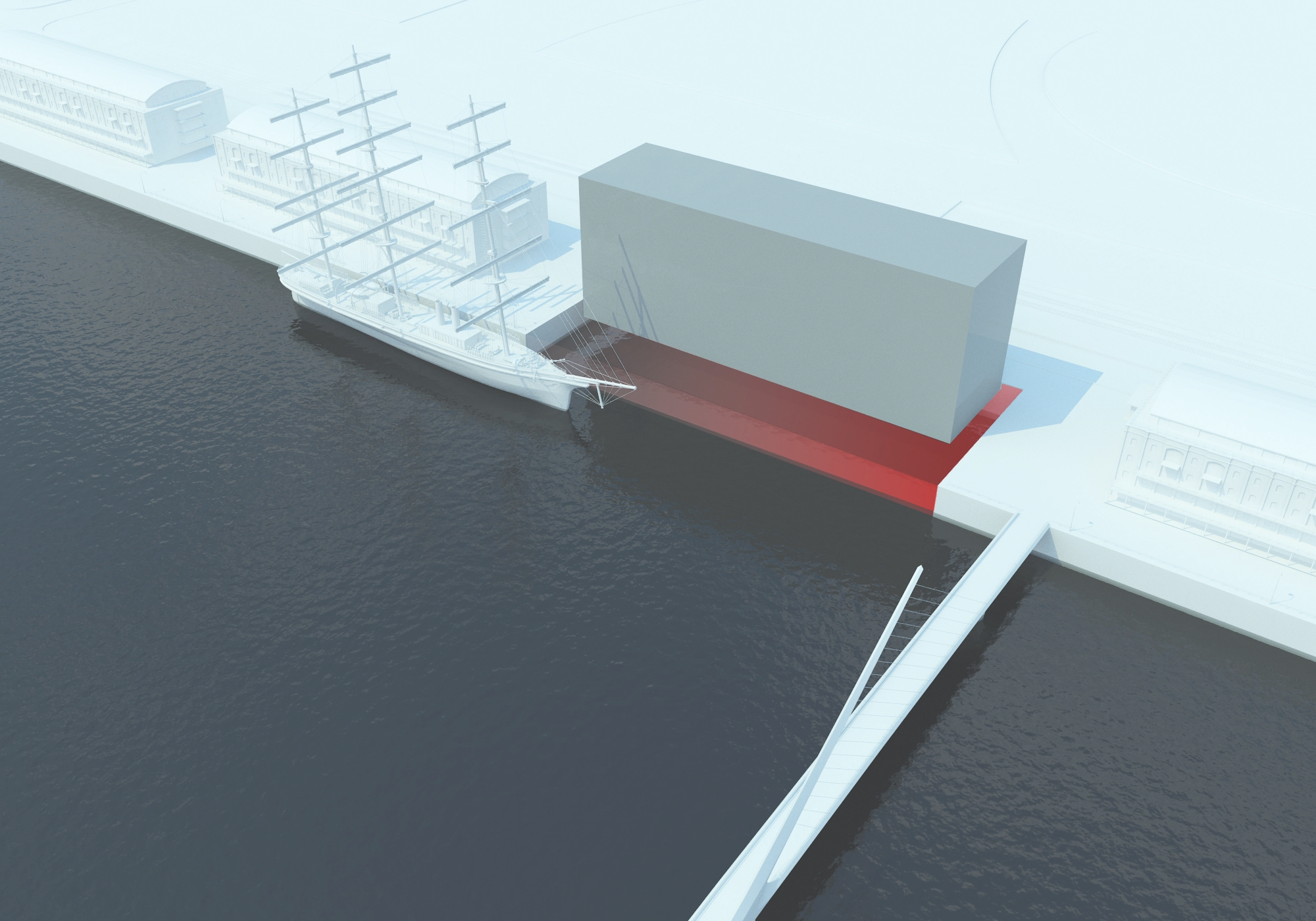 Design diagram 2 for Floating art, Buenos Aires, Argentina.